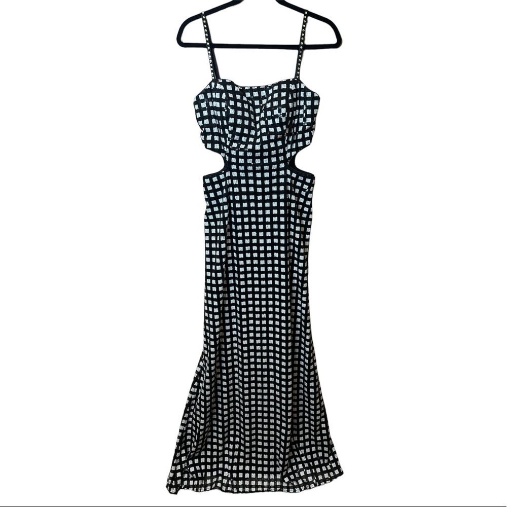 Camille La Vie Sequin Black & White Dress Size 8